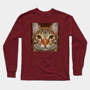 Portrait of a Tabby Cat Long Sleeve T-Shirt